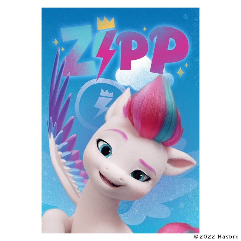 My Little Pony Zip – Peel & Stick Poster – Official Hasbro – My Little Pony – Reusable Vinyl Wall Decal