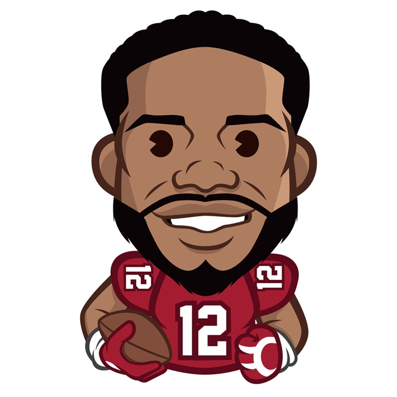 Nico Collins Emoji – RealBig Collection – Official NFLPA – Houston Texans – Reusable Vinyl Wall Decals