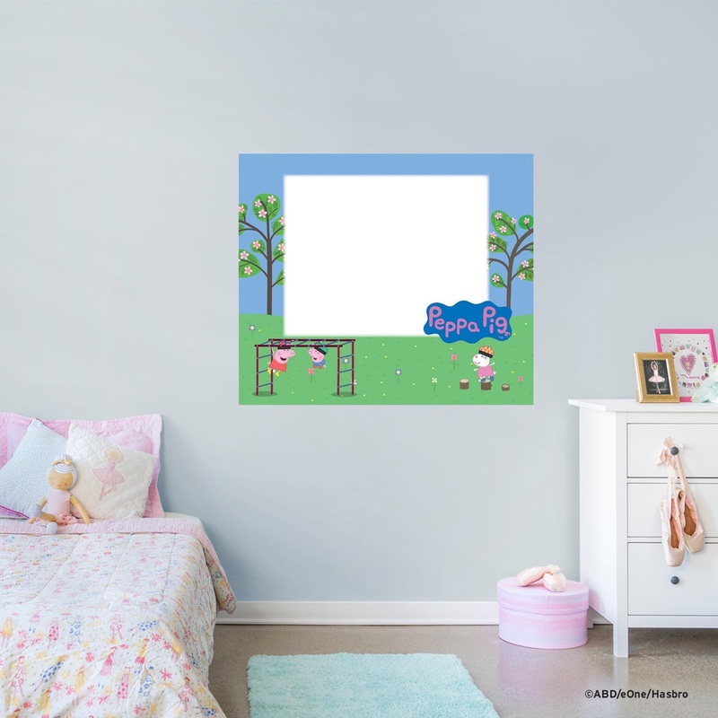 Peppa Pig – Climbing Frame – Dry Erase – Official Hasbro – Reusable Vinyl Wall Decal