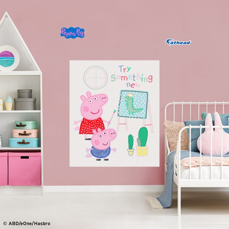 Peppa Pig – Peel & Stick Poster – Official Hasbro – Reusable Vinyl Wall Decal #2