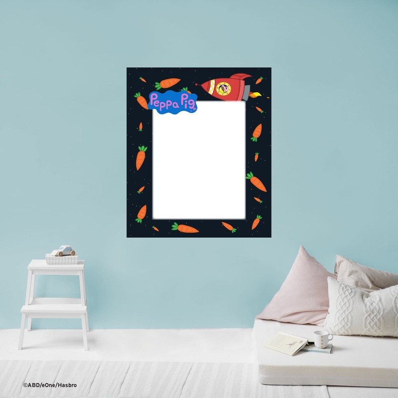 Peppa Pig – Super Rocket – Dry Erase – Official Hasbro – Reusable Vinyl Wall Decal