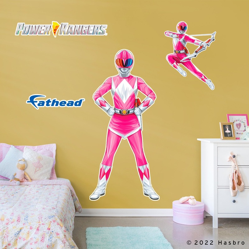 Pink Ranger – Power Rangers – RealBig Collection – Official Hasbro – Reusable Vinyl Wall Decals #2