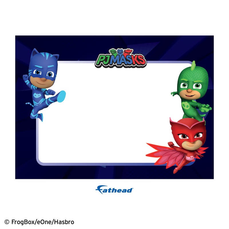 PJ Masks – Fight – Dry Erase – Official Hasbro – Reusable Vinyl Wall Decal