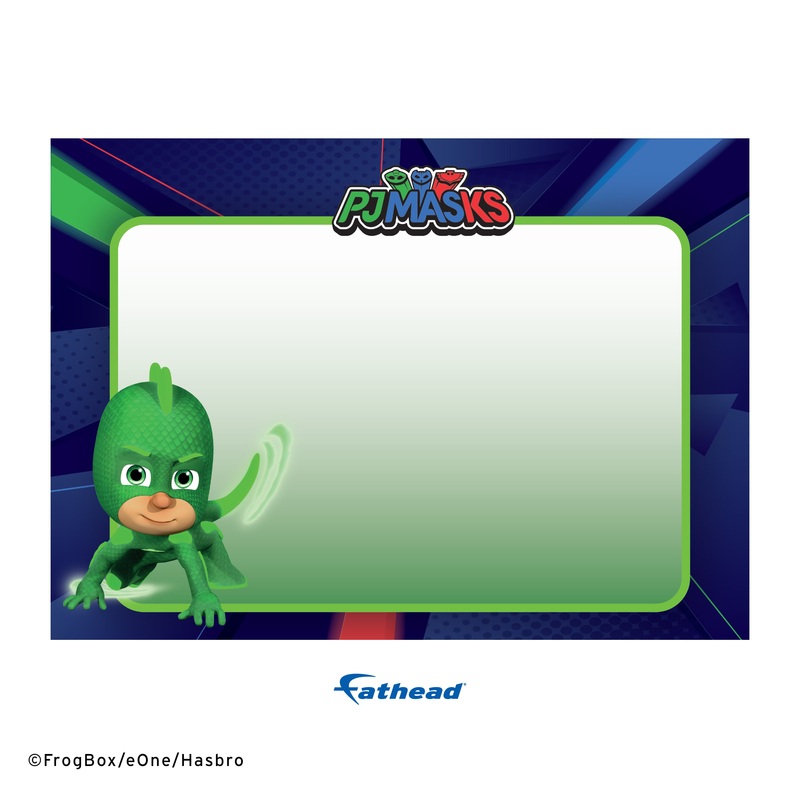 PJ Masks – Gekko – Dry Erase – Official Hasbro – Reusable Vinyl Wall Decal