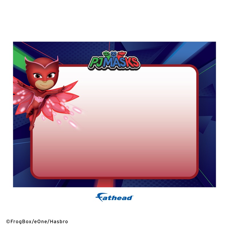 PJ Masks – Owlette – Dry Erase – Official Hasbro – Reusable Vinyl Wall Decal