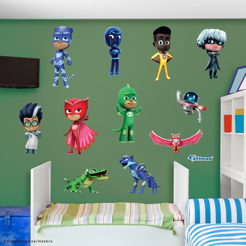 PJ Masks – RealBig Together Collection – Official Hasbro – Reusable Vinyl Wall Decals