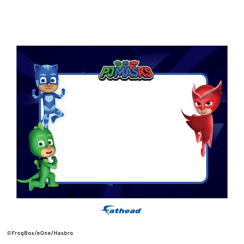 PJ Masks – Three Friends – Dry Erase – Official Hasbro – Reusable Vinyl Wall Decal