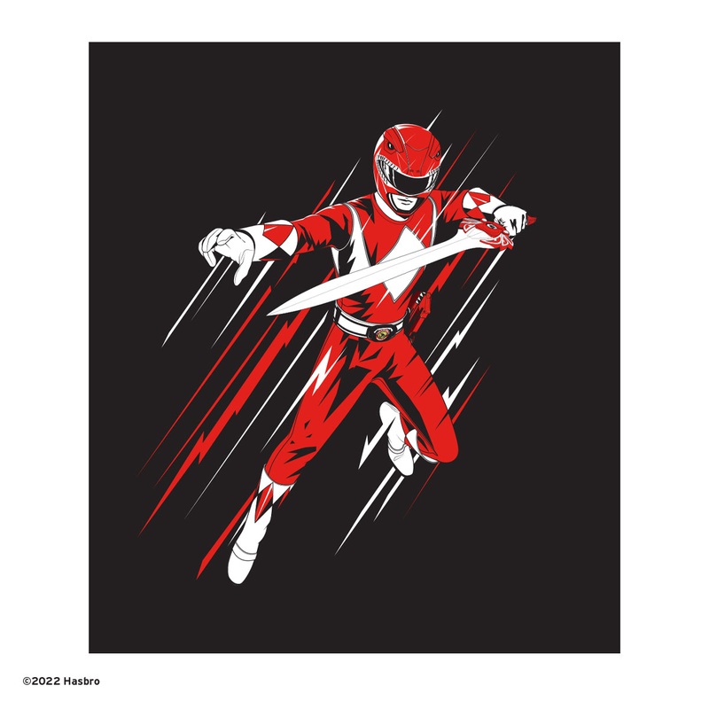 Power Rangers Combat Mode – Peel & Stick Poster – Official Hasbro – Reusable Vinyl Wall Decal