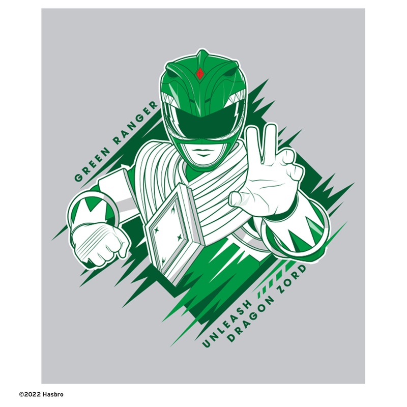 Power Rangers Unleash Dragon Zord – Peel & Stick Poster – Official Hasbro – Power Rangers – Reusable Vinyl Wall Decal