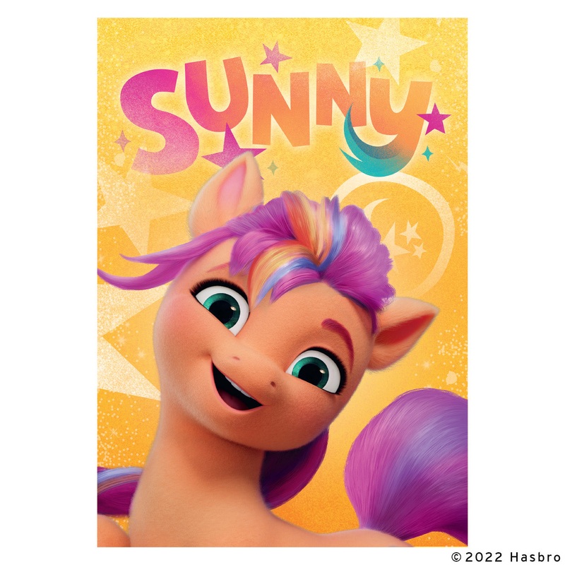 Sunny – Peel & Stick Poster – Official Hasbro – My Little Pony – Reusable Vinyl Wall Decal