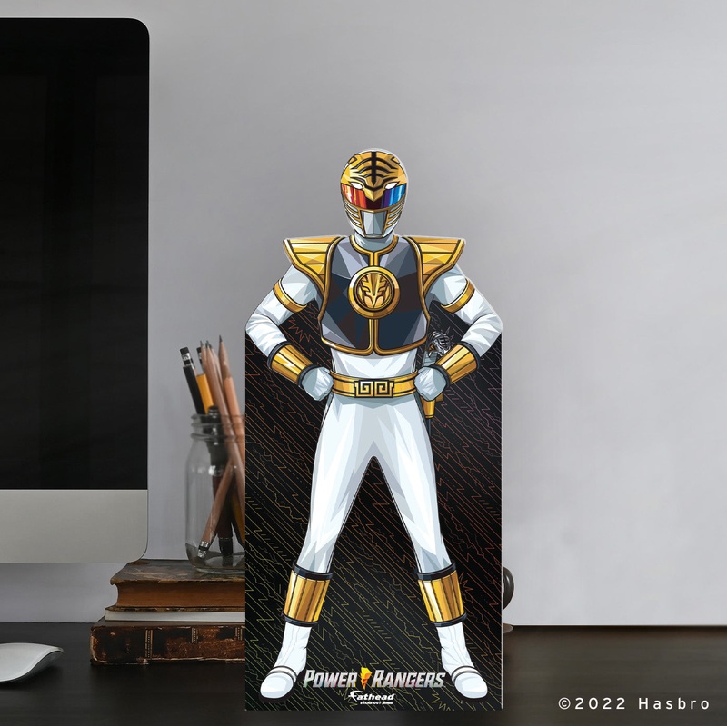 White Ranger – Power Rangers – Mini Stand Out – Official Hasbro – Cardstock Cutout