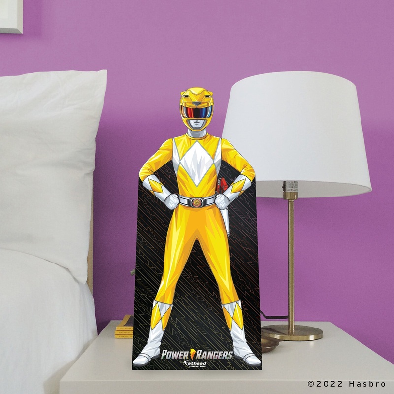 Yellow Ranger – Power Rangers – Mini Stand Out – Official Hasbro – Cardstock Cutout