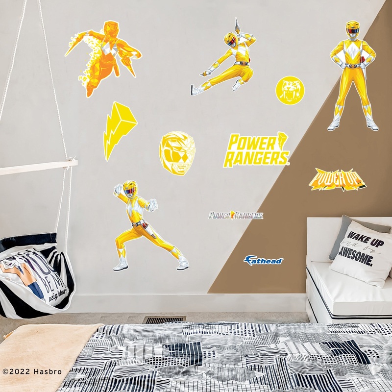 Yellow Ranger – Power Rangers – RealBig Collection – Official Hasbro – Reusable Vinyl Wall Decals #1