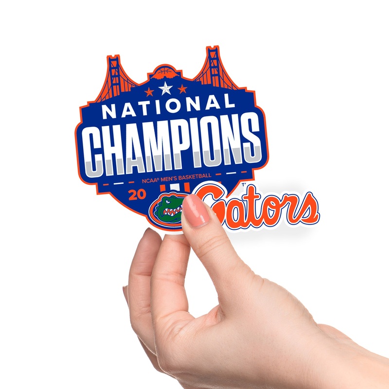 2025 Men’s Basketball Champions Logos – 5 Minis Collection (Mixed Sizes) – Official NCAA – Florida Gators – Reusable Vinyl Decals