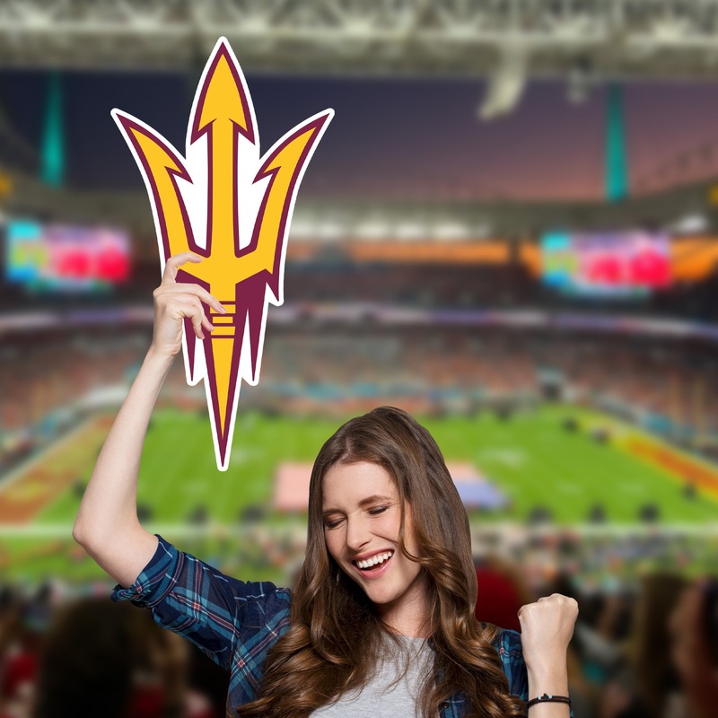 Arizona State Sun Devils Logo – Big Head – Official NCAA – Foam Core Cutout