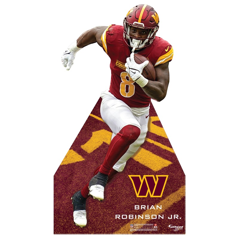 Brian Robinson Jr. – Life-Size Stand Out – Official NFL – Washington Commanders – Foam Core Cutout