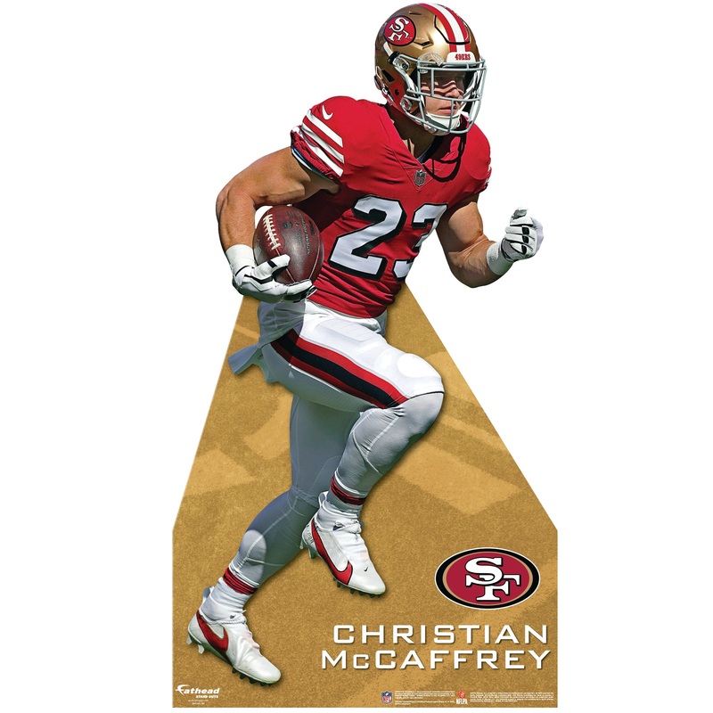 Christian McCaffrey – Life-Size Stand Out – Official NFL – San Francisco 49ers – Foam Core Cutout