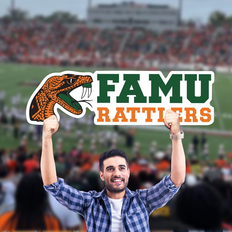 Florida A&M Rattlers Logo – Big Head – Official NCAA – Foam Core Cutout
