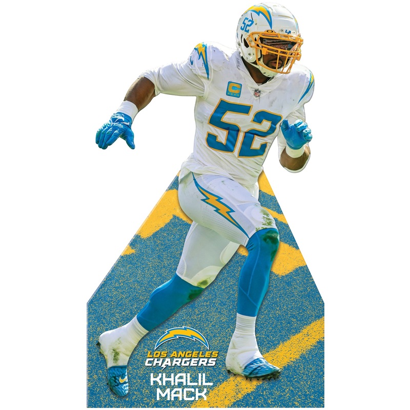 Khalil Mack – Life-Size Stand Out – Official NFL – Los Angeles Chargers – Foam Core Cutout