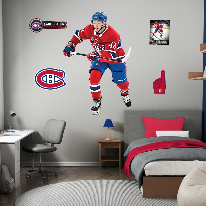 Lane Hutson – Realbig Collection – Official NHL – Montreal Canadiens – Reusable Vinyl Wall Decals