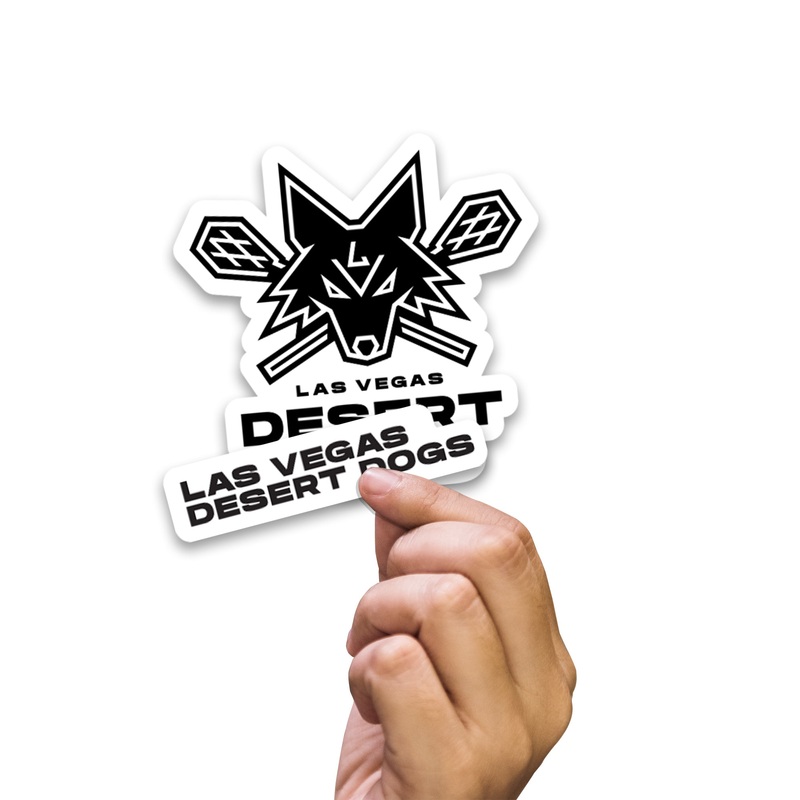 Las Vegas Desert Dogs: Logo Minis – Officially Licensed NLL Removable Adhesive Decal