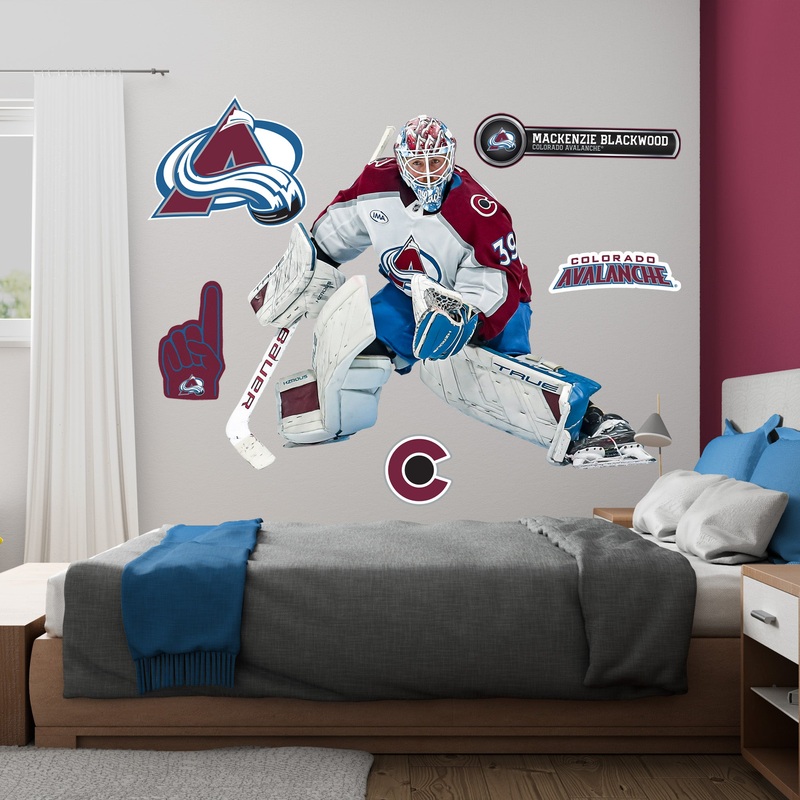 Mackenzie Blackwood – RealBig Collection – Official NHL – Colorado Avalanche – Reusable Vinyl Wall Decals