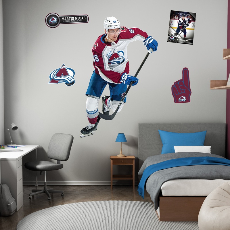 Martin Necas – RealBig Collection – Official NHL – Colorado Avalanche – Reusable Vinyl Wall Decals