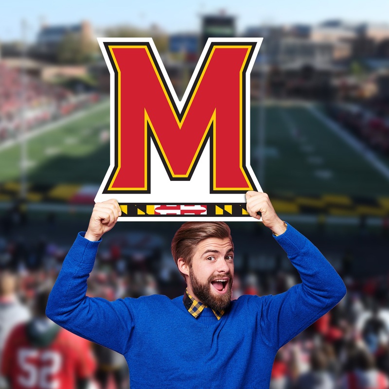 Maryland Terrapins Logo – Big Head – Official NCAA – Foam Core Cutout