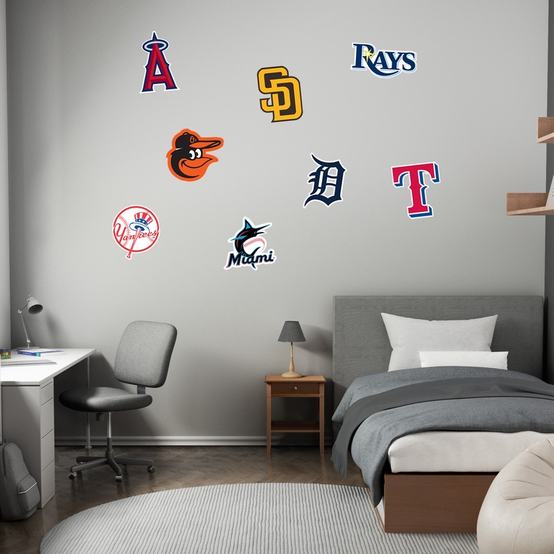 MLB Teams – RealBig Logo Collection – Official MLB – Reusable Vinyl Wall Decals