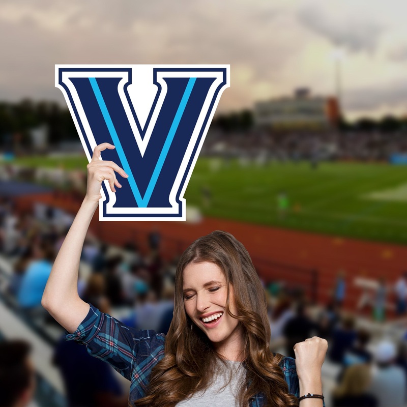 Villanova Wildcats Logo – Big Head – Official NCAA – Foam Core Cutout