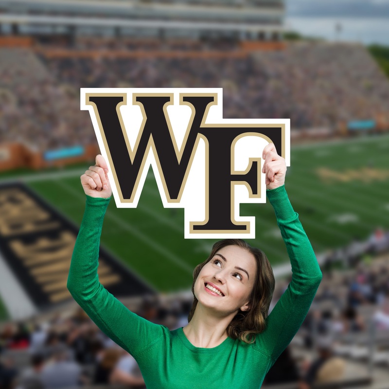 Wake Forest Demon Deacons Logo – Big Head – Official NCAA – Foam Core Cutout