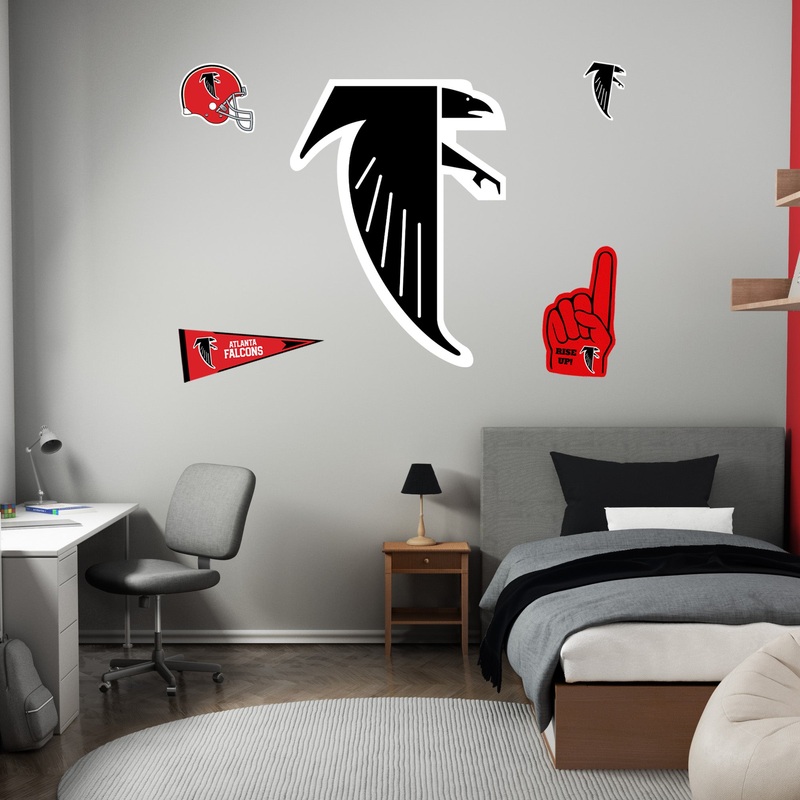 Atlanta Falcons – RealBig Classic Logo Collection – Official NFL – Reusable Vinyl Wall Decals