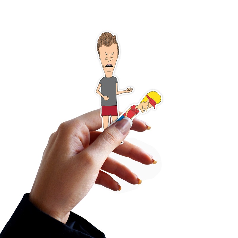 Beavis & Butt-Head – 5 Minis (Mixed Sizes) – Official Paramount – Reusable Vinyl Decals
