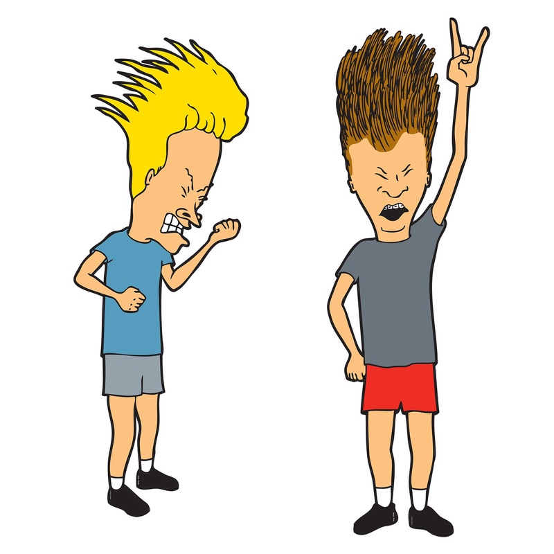 Beavis & Butt-Head – Beavis & Butt-Head – RealBig Collection – Official Paramount – Reusable Vinyl Wall Decals