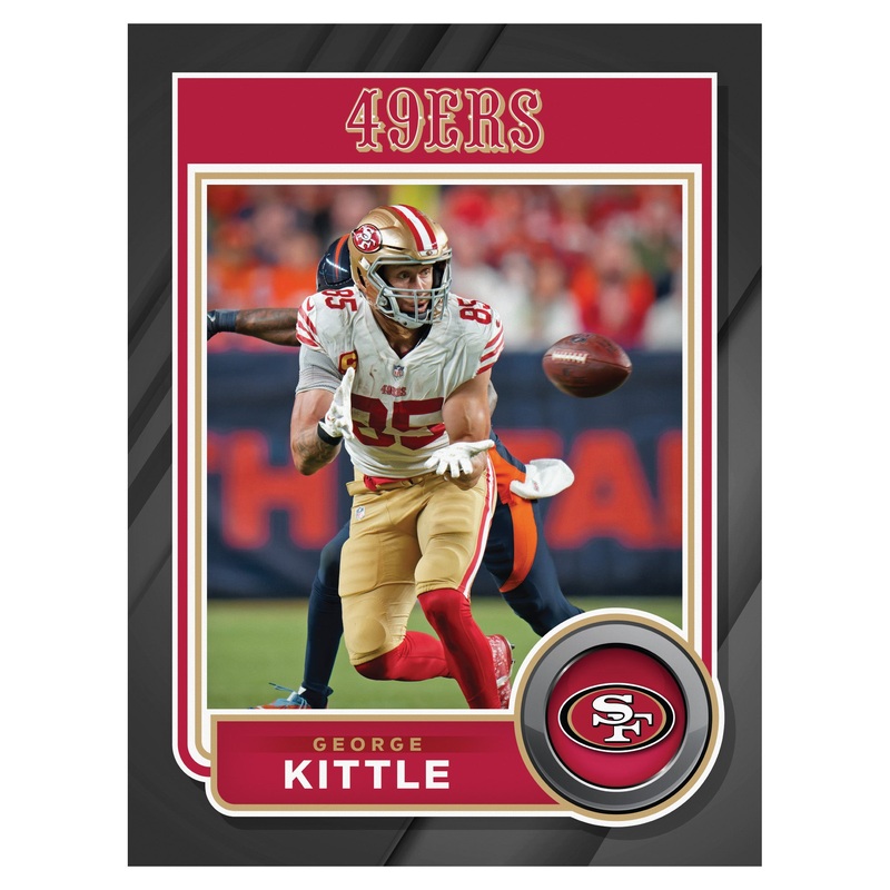 George Kittle – Peel & Stick Poster – Official NFL – San Francisco 49ers – Reusable Vinyl Wall Decal