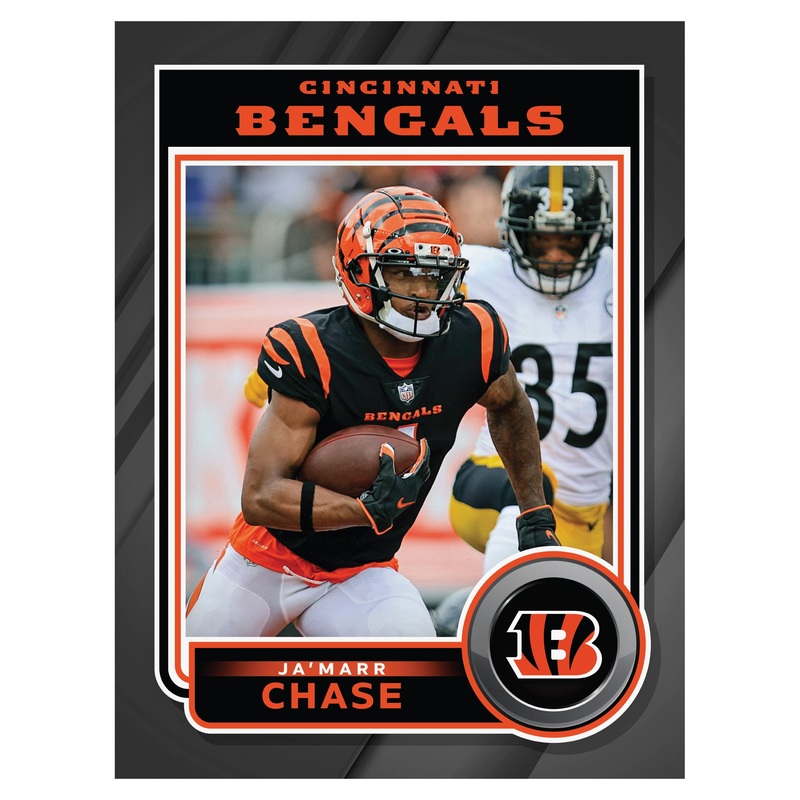 Ja’Marr Chase – Peel & Stick Poster – Official NFL – Cincinnati Bengals – Reusable Vinyl Wall Decal