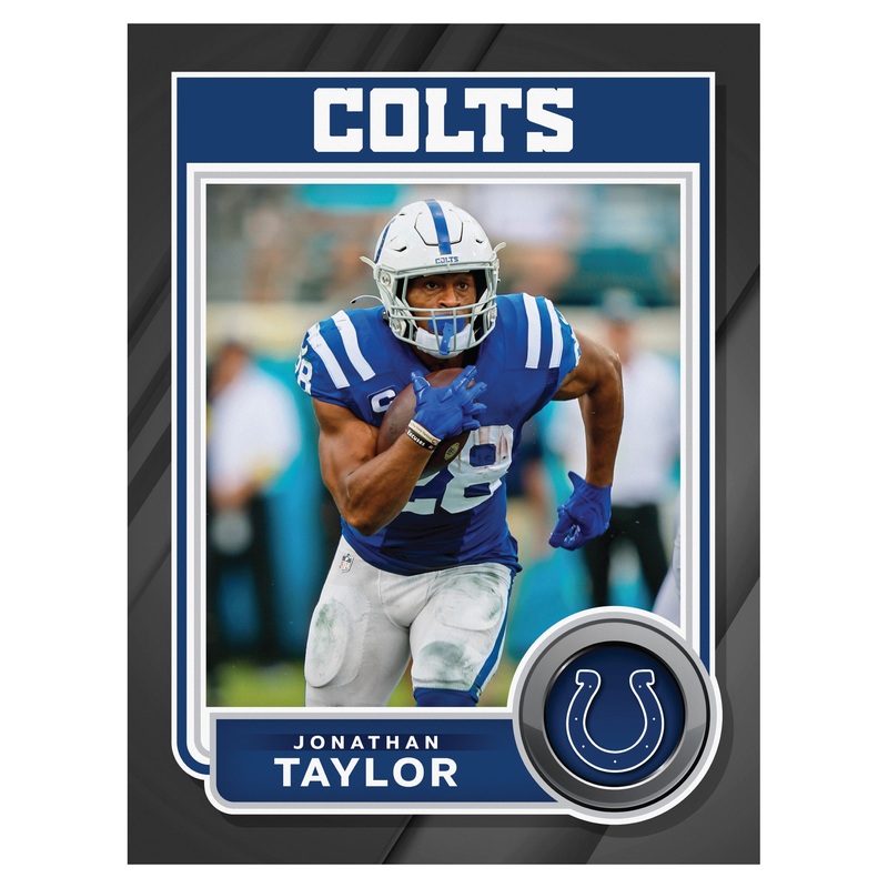 Jonathan Taylor – Peel & Stick Poster – Official NFL – Indianapolis Colts – Reusable Vinyl Wall Decal