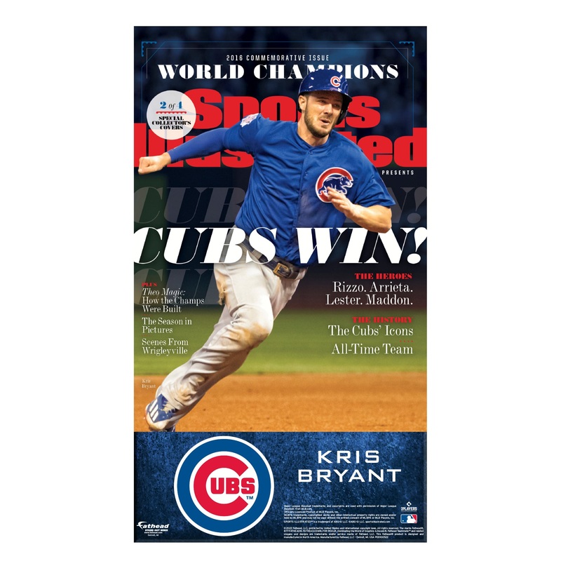 Kris Bryant – November 2016 Champions Commemorative Sports Illustrated Cover – Mini Stand Out – Official MLB – Chicago Cubs – Cardstock Cutout