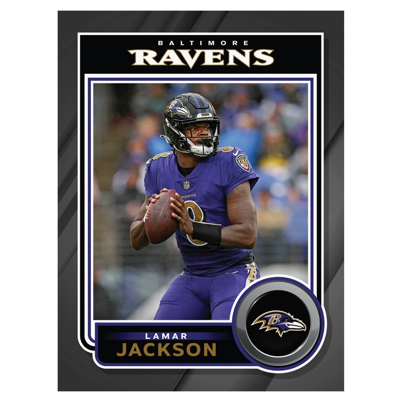Lamar Jackson – Peel & Stick Poster – Official NFL – Baltimore Ravens – Reusable Vinyl Wall Decal