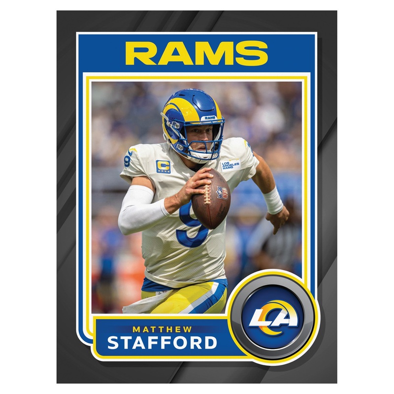 Matthew Stafford – Peel & Stick Poster – Official NFL – Los Angeles Rams – Reusable Vinyl Wall Decal
