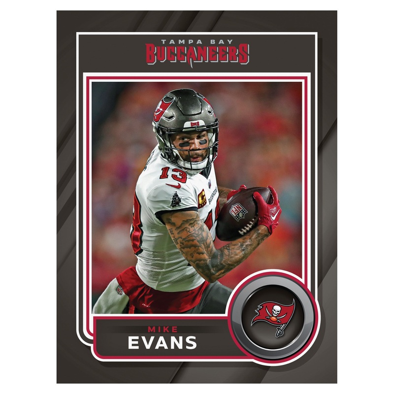 Mike Evans – Peel & Stick Poster – Official NFL – Tampa Bay Buccaneers – Reusable Vinyl Wall Decal
