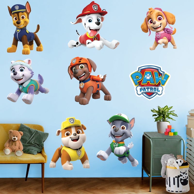 Paw Patrol Characters – Paw Patrol – RealBig Collection – Official Nickelodeon – Reusable Vinyl Wall Decals