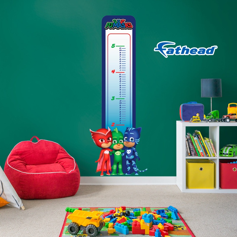 PJ Masks – Growth Chart – Official Hasbro – Reusable Vinyl Wall Decal #2
