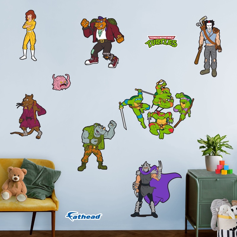 Teenage Mutant Ninja Turtles – RealBig Classic Characters Collection – Official Nickelodeon – Reusable Vinyl Wall Decals