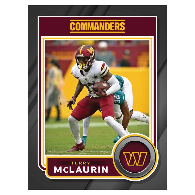 Terry McLaurin – Peel & Stick Poster – Official NFL – Washington Commanders – Reusable Vinyl Wall Decal
