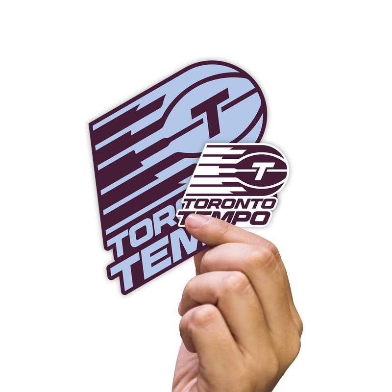 Toronto Tempo – 5 Logo Minis (Mixed Sizes) – Official WNBA – Reusable Vinyl Decals