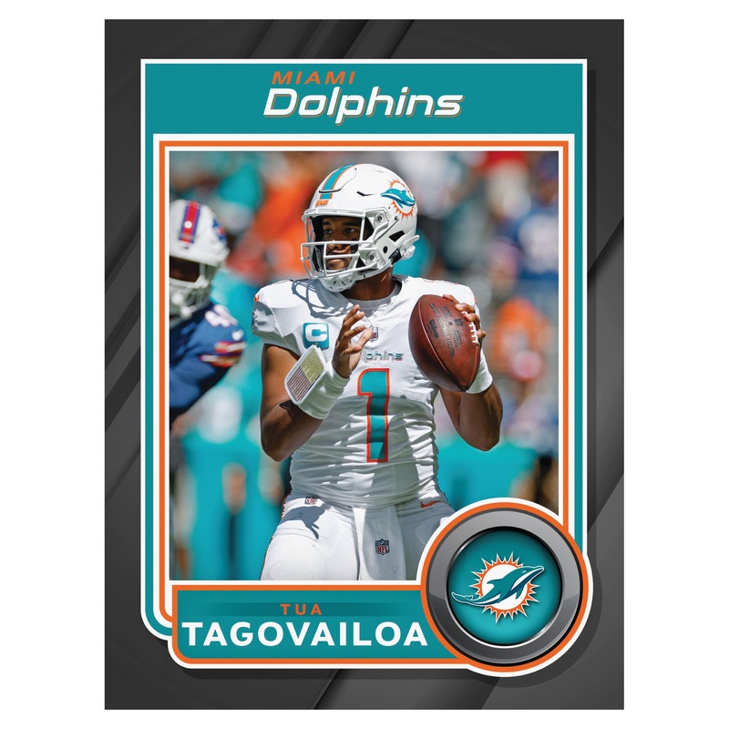Tua Tagovailoa – Peel & Stick Poster – Official NFL – Miami Dolphins – Reusable Vinyl Wall Decal