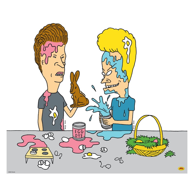 Beavis & Butt-Head – Easter – Peel & Stick Poster – Official Paramount – Beavis & Butt-Head – Reusable Vinyl Wall Decal