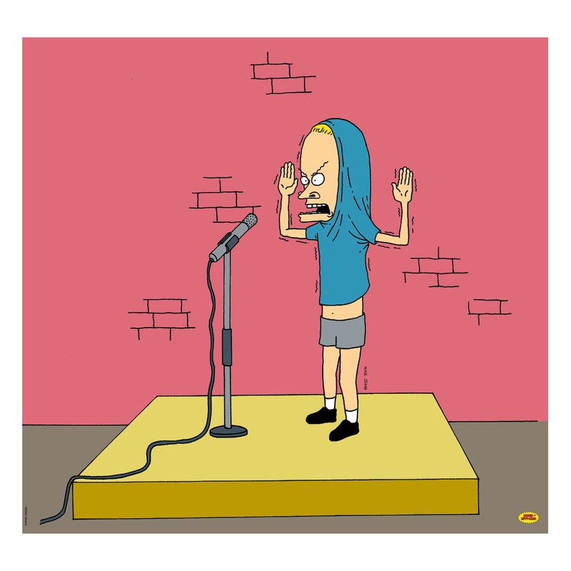 Beavis & Butt-Head – Stage Poster – Peel & Stick Poster – Official Paramount – Beavis & Butt-Head – Reusable Vinyl Wall Decal