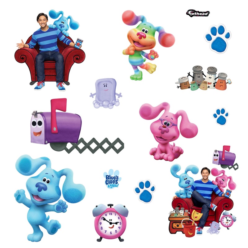 Blue’s Clues – RealBig Group Collection – Official Nickelodeon – Reusable Vinyl Wall Decals